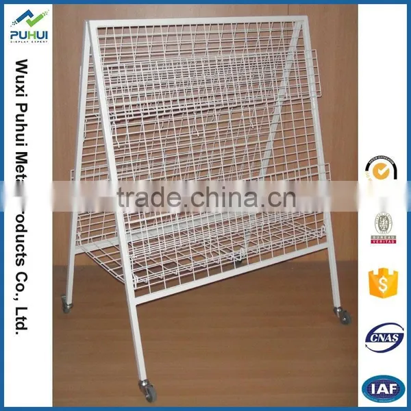 Wholesale Newspaper Metal Wire Shelving Racks photo-2
