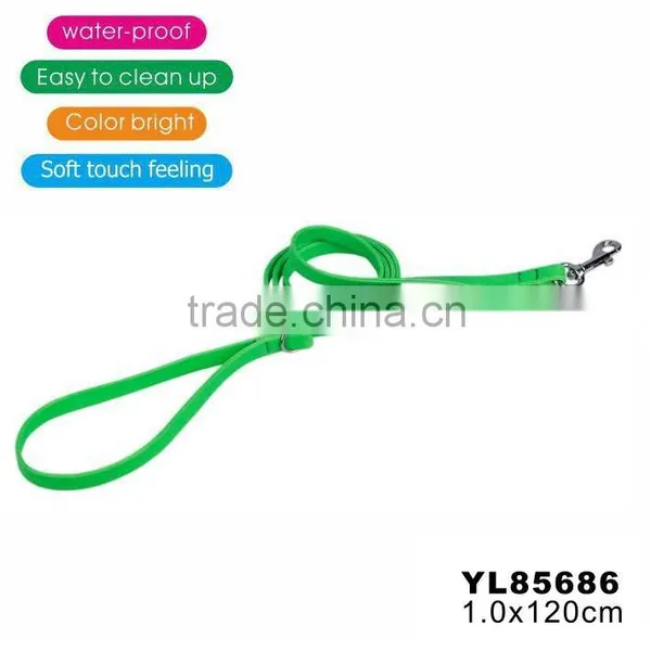 Resistant to Dirty Water Proof TPU Leather Soft Touch Feeling Rainbow Dog Leashes photo-5