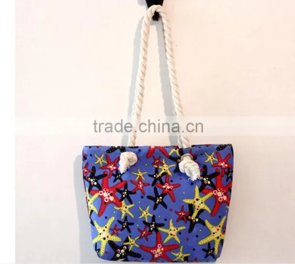 Hot Selling Canvas Wholesale Beach Bags 2016 photo-5
