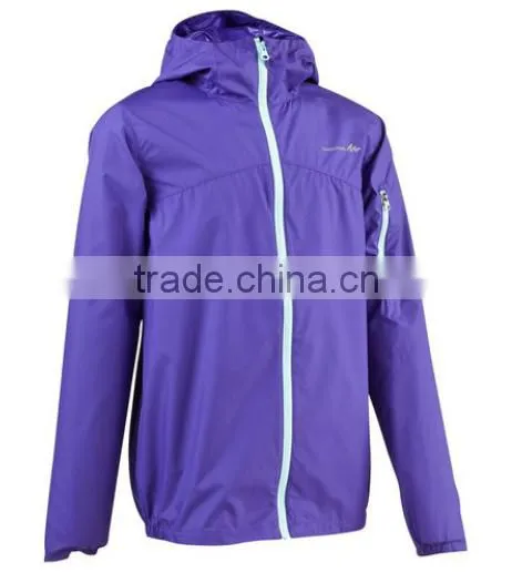 Boys & Girls Unisex Outwear Suntan-proof Wear UV-protection Wear Breathable Windbreaker Purple