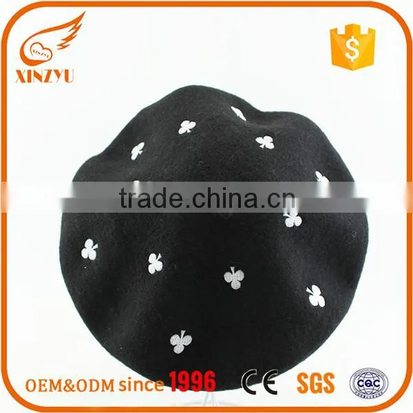 Colourful Star Logo Ladies Fashion Hats Basque Custom Embroidered Beret photo-6