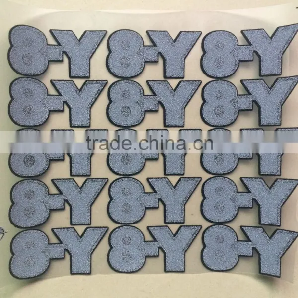 Factory Direct Flock With Glitter Jersey Numbers and Letters Numbers for Soccer Jersey photo-3