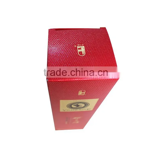 Custom Red Color Single Wine Glass Box photo-2