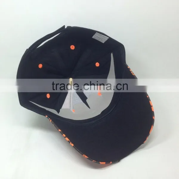 100% Cotton 6 Panel Plain Custom Velcro Baseball Hat/ Baseball Cap photo-4