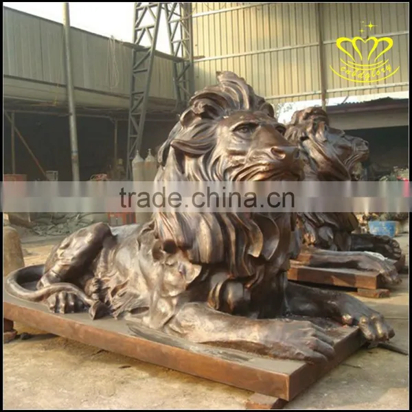 The Bronze Lion Animal Sculpture Wrought Brass Outdoor Urban Landscape Sculpture photo-3