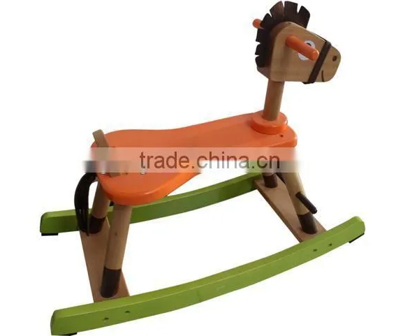 Wooden Plush Rocking Horse, Quadricycle for Kids