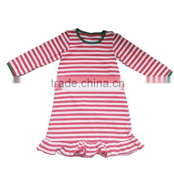 2016 Winter Children Clothes Boys Girls Holiday Pajamas Red Striped Button up Christmas Siblings Pajamas Matching Kids Pajamas photo-6