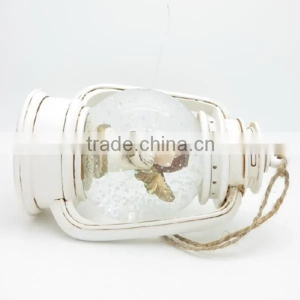 Decoration Fashion Design Cute Resin White Lantern Candle Holder photo-3
