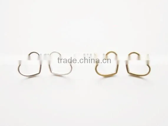 Hot New Product For 2015 Solid Sterling Silver Heart Earring