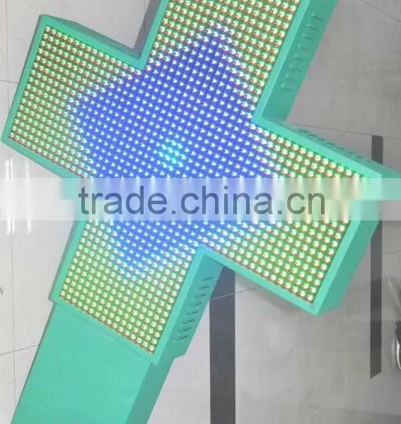 IP65 Outdoor LED Display P20 Pharmacy Cross Sign With Full Color photo-3