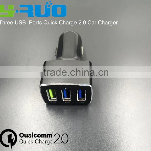 Aluminum Alloy Shell Qualcomm Certified Quick Charge QC 2.0 USB Car Charger for Samsung , Htc, or Tablet photo-5