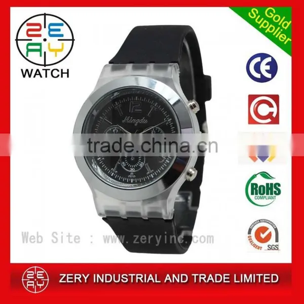 Custom Logo Printed Binary Watch, Silicone Strap Binary Watch R0663