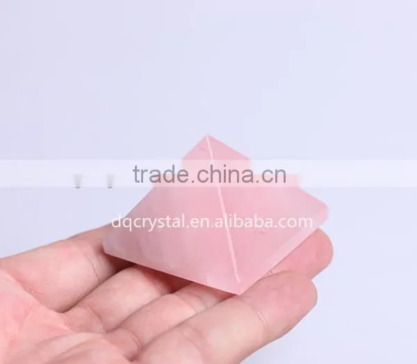 Natural Rose Pink Quartz Crystal Pyramid Healing Products for Wholesale photo-4