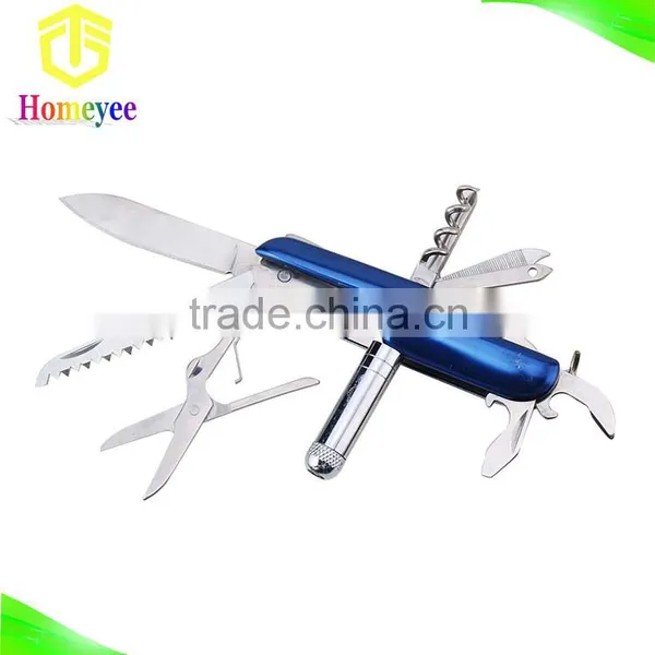Stainless Steel 11 in 1 Multipurpose Camping Knife With Led Light photo-5