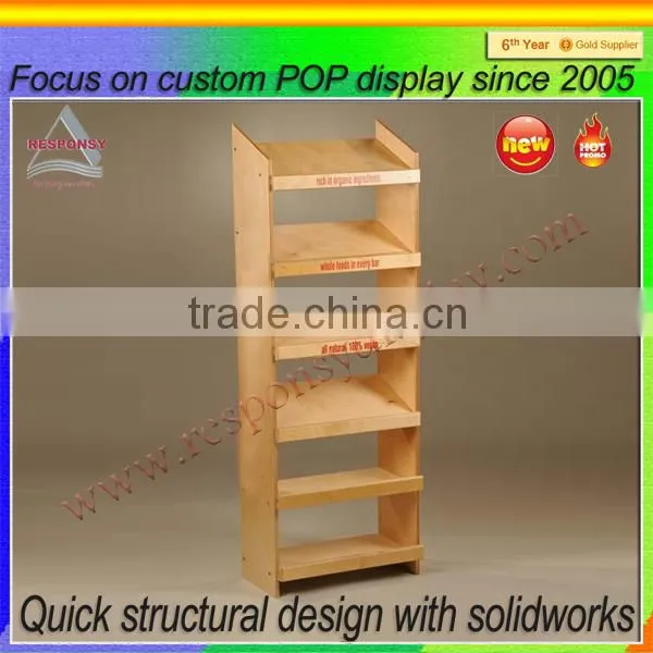 Solid Wood Material Bakery Rack, Bread/ Snacks / Candy Display Stand photo-6