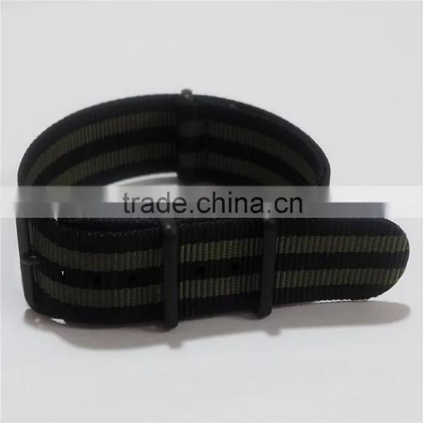 Military 4 Rings PVD Black Handmade Nato Watch Straps photo-4
