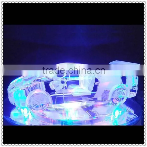 Fashion Crystal Sports Car Model With LED Lighting Base photo-3