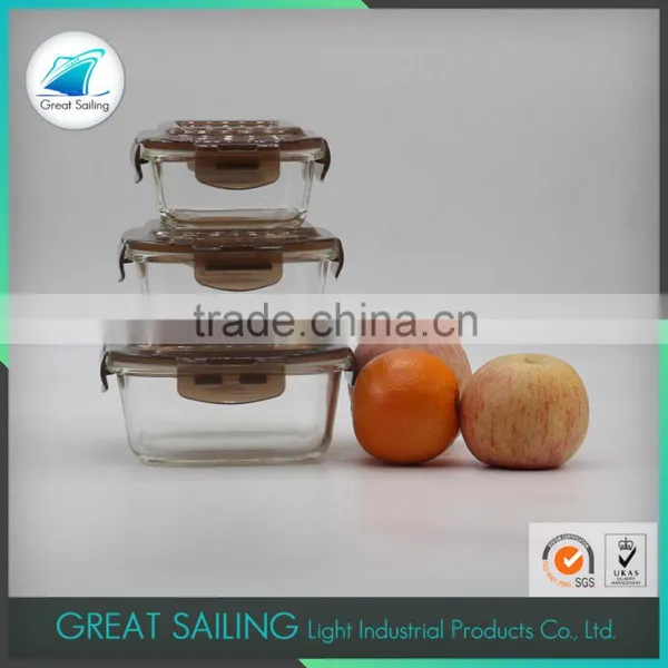 Eco-friendly Food Preservation Box Pyrex Glass Food Container
