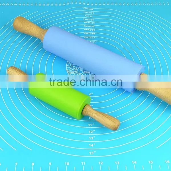 2015 High Quality FDA&LFGB Certificate Silicone Rolling Pin photo-3