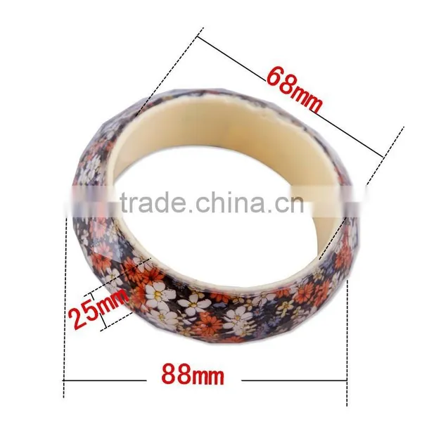 2015new Fashion Silicon Bracelet Clear Resin Solid Bracelets Zya photo-5