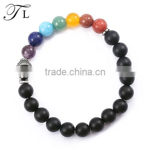 Natural Marble/Lava /Tiger Eye/ Onyx Stone Bracelet Dull Polish Stone Bracelet