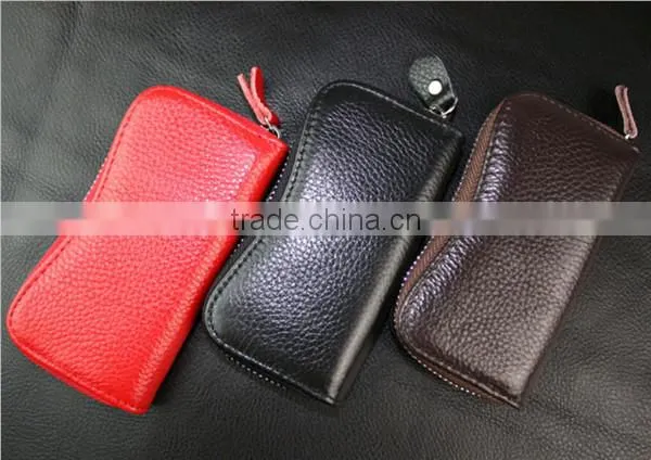 Boshiho Key Organizer Leather Key Case Zip photo-6