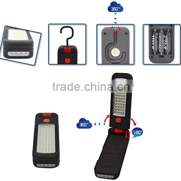 Ningbo JELO Super Bright 60+4LED Work Light Outdoor 64LED Lamp With Folding Hook Magnet photo-2