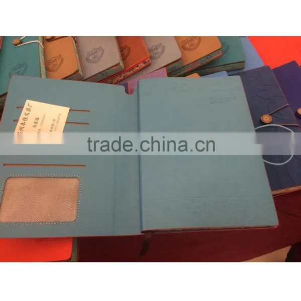 Creative Strainer Promotional High Quatily PU Leather Colourful Hardcover Notebook photo-2