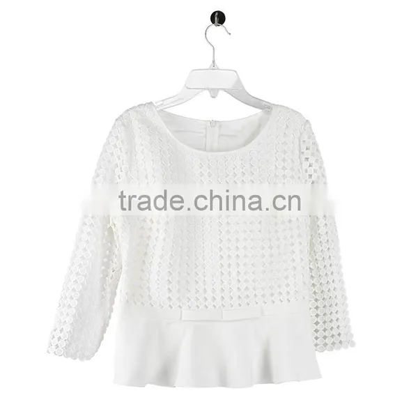 PRETTY STEPS 2016 Sexy Women Long Sleeve See Through Blouses for Office Ladies photo-6