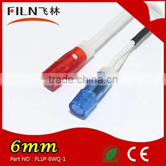 2015 FILN Plastic High Light 6mm 380v Neon Led Mi-bulb Led Indicator Light Buzzer photo-3