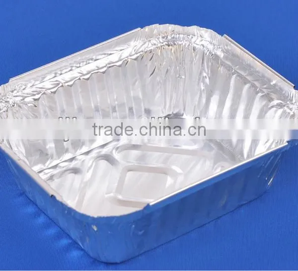 Small Rectangle Aluminium Foil Container 300ml/takeout Foil Meal Tray photo-3