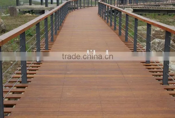 Outdoor Strand Woven Bamboo Bridge Panel photo-2