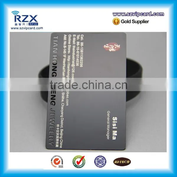 85.5*54*0.35mm Stainless Steel Matte Black Business Card Metal Card photo-4
