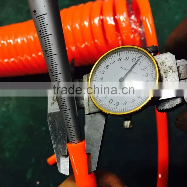 Orange Polyurethane Spiral Tube&G1/4 Brass Fitting Ends(5*8*7.5m);brass Valve photo-6