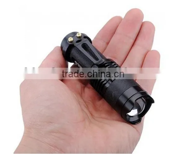 3W 250LM Mini Adjustable Focus Zoom LED Flashlight Tactical Led Flashlight photo-2