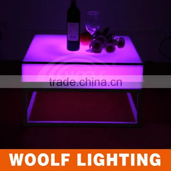 Remote Color Changing Waterproof LED Glowing Square Bar Table Household Dinner Table photo-4
