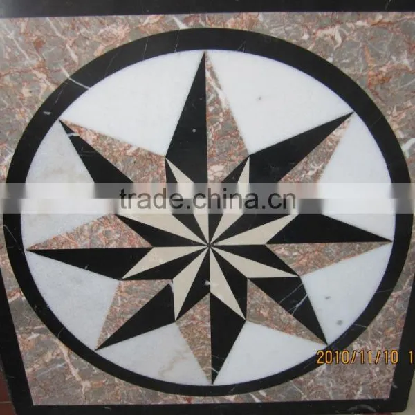 Hot Design Flower Pattern Marble Waterjet Medallion photo-5