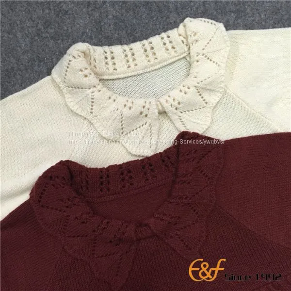 High Waist Lapel Lolita Style Knitted Sweater photo-3
