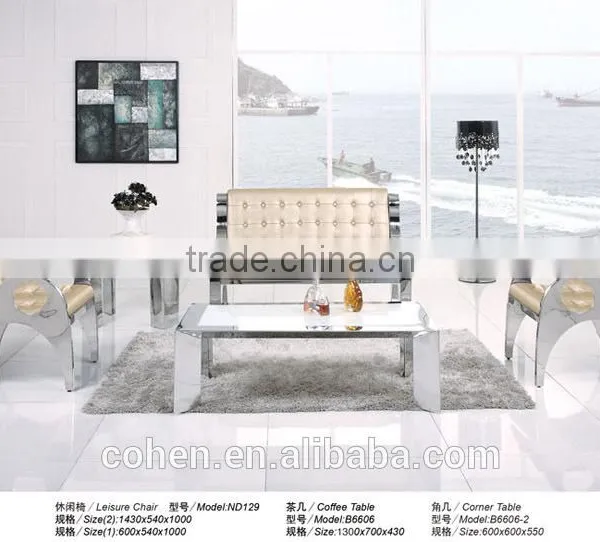 Thick Stainless Steel Leisure Single Sofa Chair ND129 photo-2