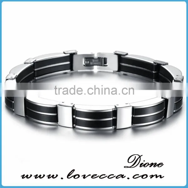Wholesale Stainless Steel Charm pu Leather Bracelet Man photo-4