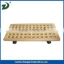 Wooden Mat With Wheels for Your Flower Pot photo-2