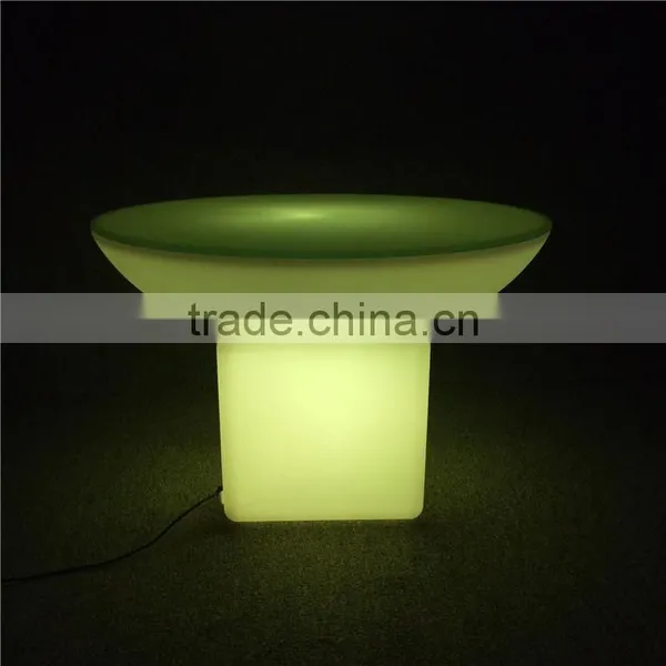 Used Coffee Shop Furniture Colorful Light up Furniture Glow Table With Rechargeable Battery photo-4