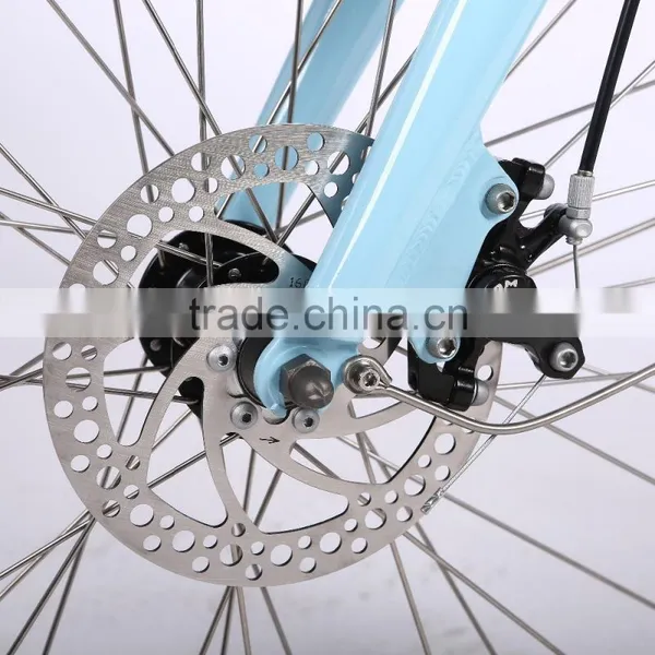 26 Inch Aluminum Alloy Frame Electric Beach Cruiser Bike With Full Suspension for Lady photo-3