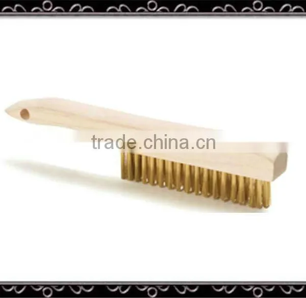 Wooden Handle Strong Brass Brush