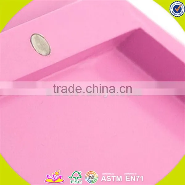 Wholesale Role Play Wooden Jewelry Box Toy Beautiful Pink Wooden Jewelry Box Toy Hot Kids Wooden Jewelry Box Toy W10D105 photo-4