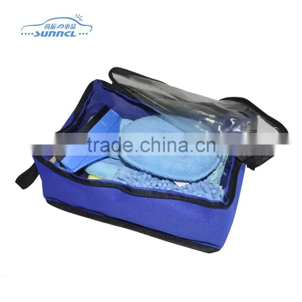 6pcs Travel Car Cleaning Brush Kit , Car Washing Bag photo-2