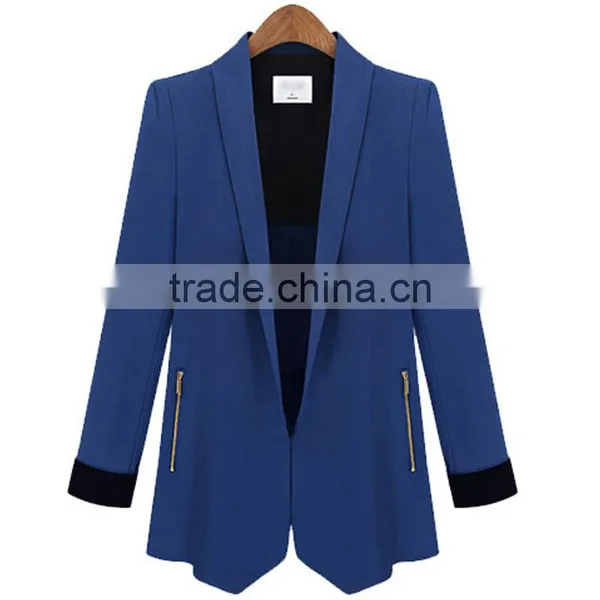 2015 New Model Ladies Elegant Good Quality Classic Look Office Wear Workwear Half Sleeve Formal Jacket photo-3