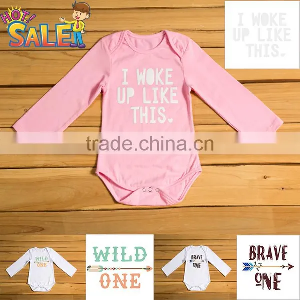 2016 Hoe Sale !!baby Onesie Long Sleeve / Baby Onesie Custom Printing / Plain Baby Onesie photo-4
