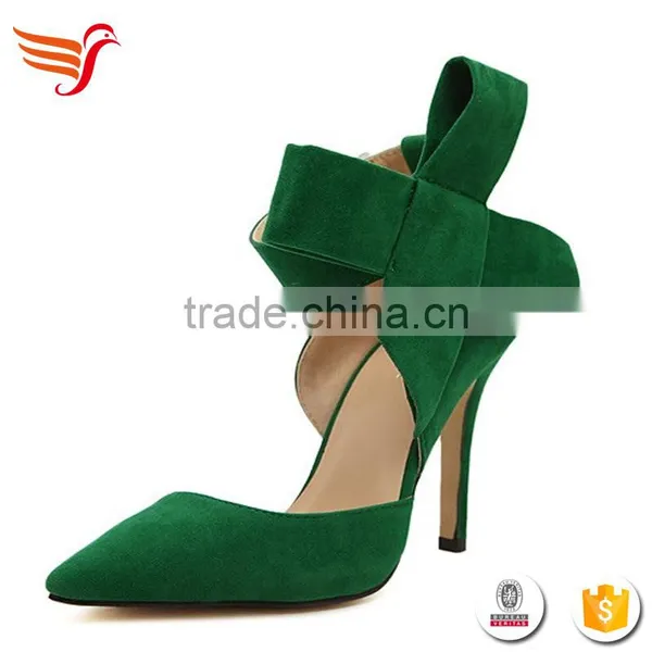 HFRTA234 Genuine Leather Fashion Flower Crystal High Heel Wedding Shoes Bridal photo-2