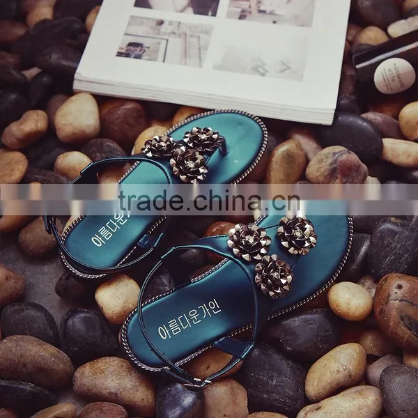 HFRW188 2017 Summer Hot Sale Custom Flat Sandals for Ladies Pictures photo-4